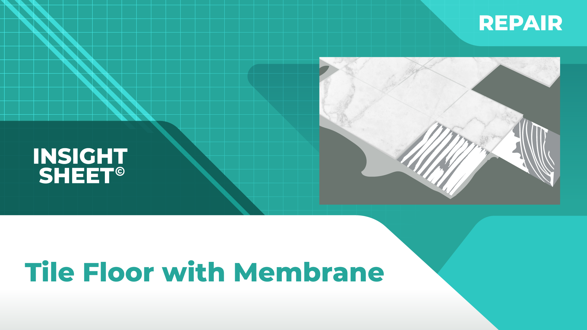 Tile Floor with Membrane